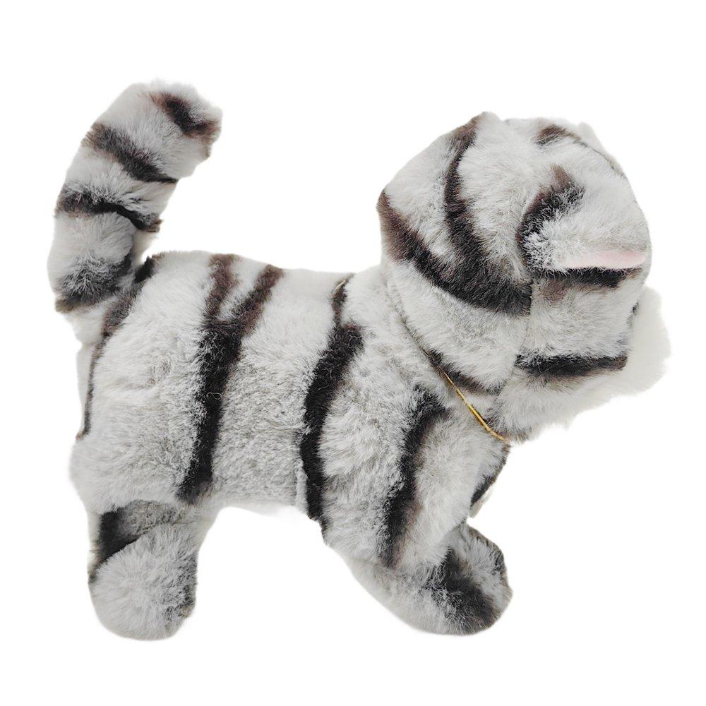 Multi - Pugs at Play - Zoe Interactive Walking Cat Plush Toy - 6