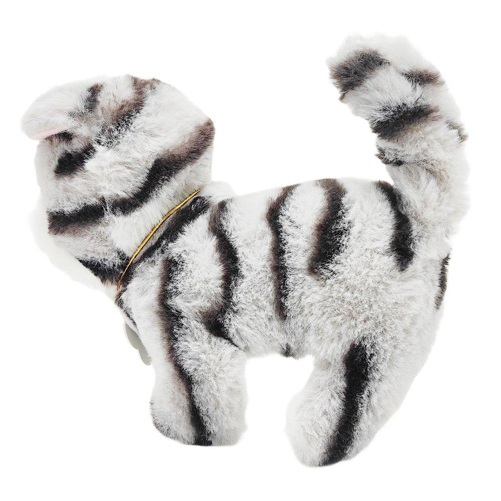 Multi - Pugs at Play - Zoe Interactive Walking Cat Plush Toy - 7