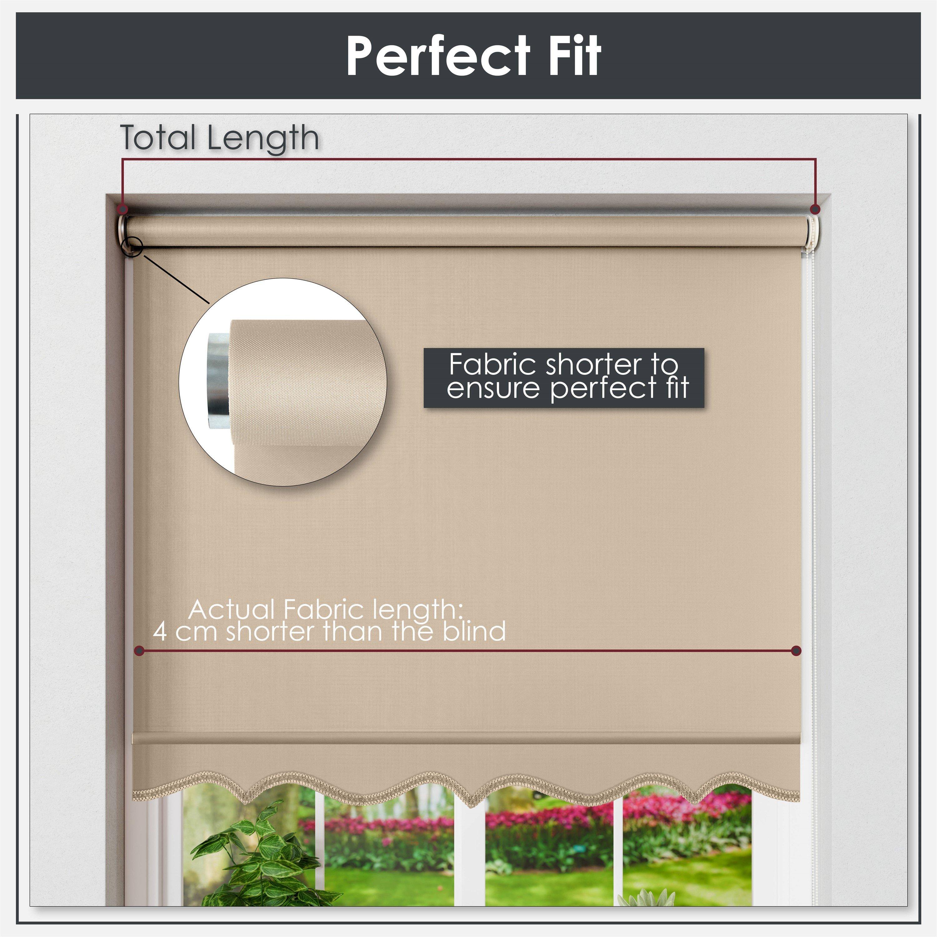 Natural Cream - Emma Barclay - Scalloped Roller Blind - 3