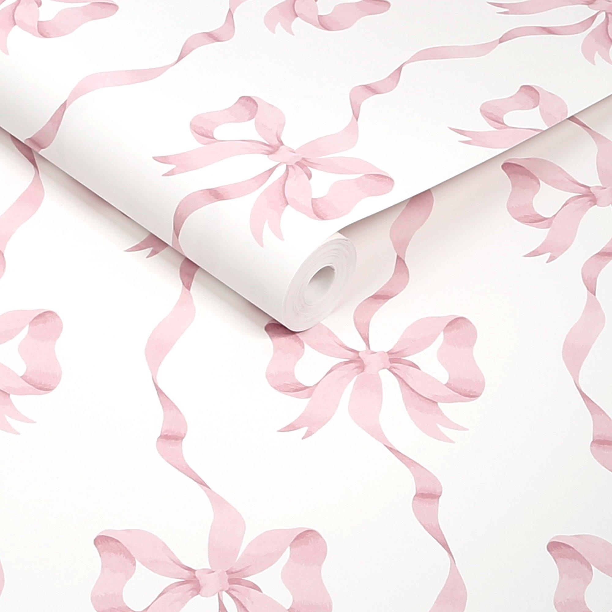 Pink - Cath Kidston - Cath Kidston Ribbon Bow Pink Wallpaper - 3