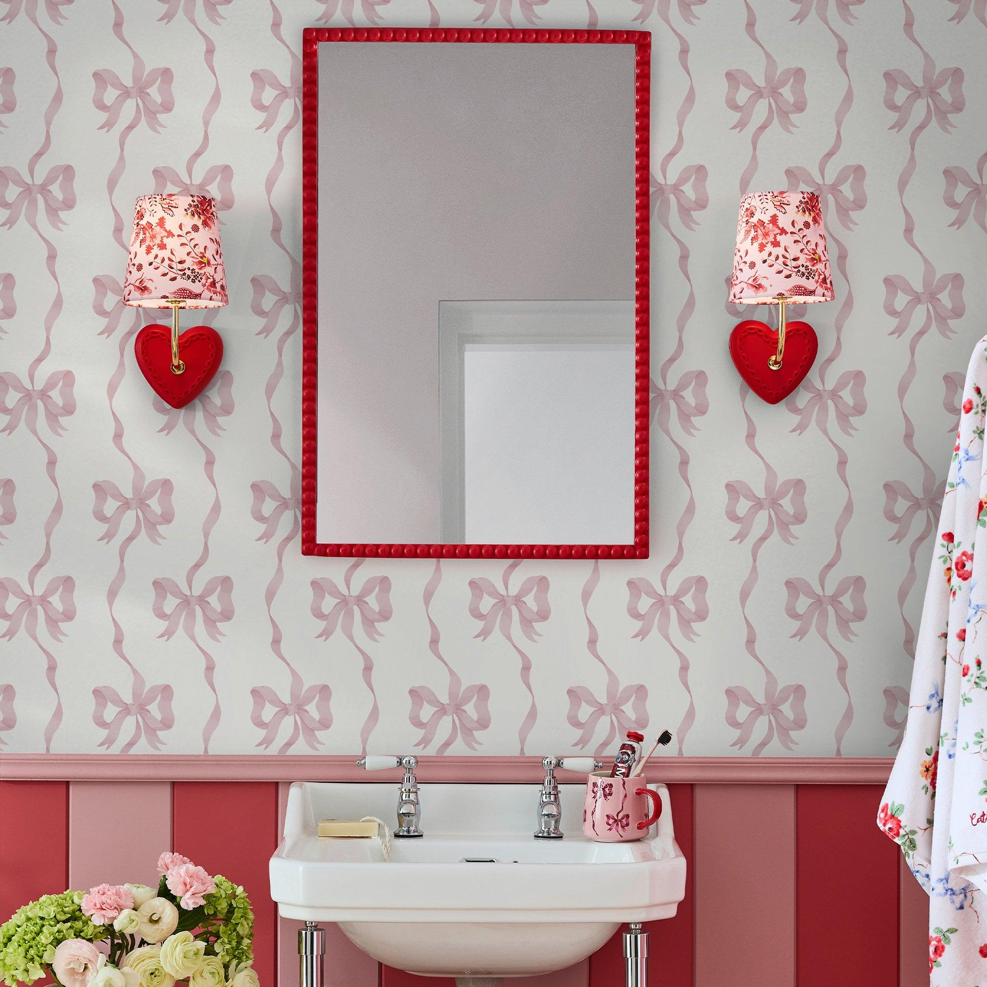 Pink - Cath Kidston - Cath Kidston Ribbon Bow Pink Wallpaper - 5
