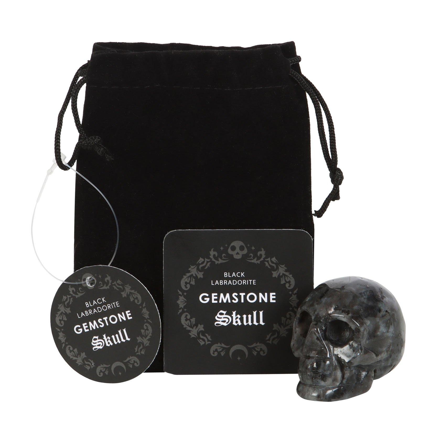 Black - Something Different - Black Labradorite  Crystal Skull - 2