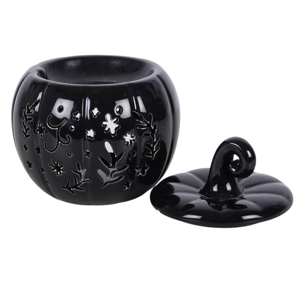 White - Something Different - Black Folk Pumpkin Oil Burner and Wax Warmer - 5
