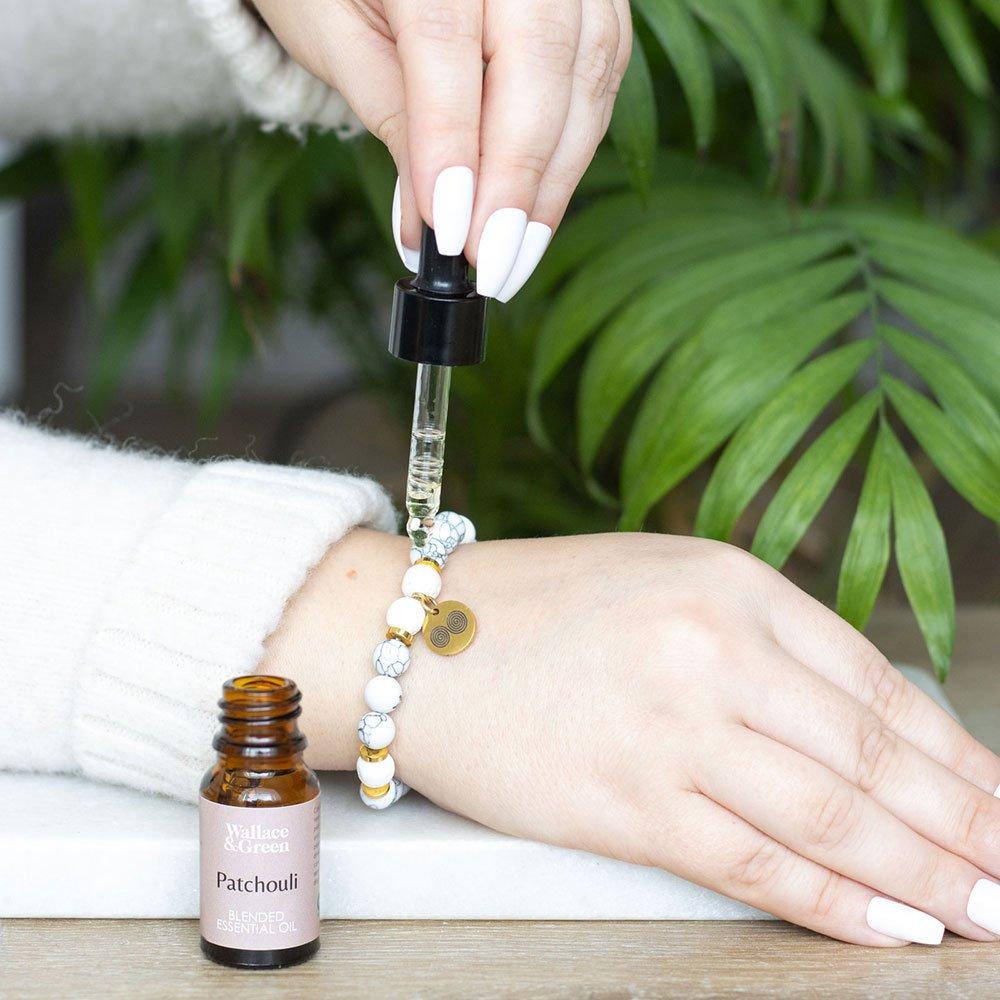 Cream - Something Different - Stress Less Howlite Crystal Essential Oil Bracelet - 3