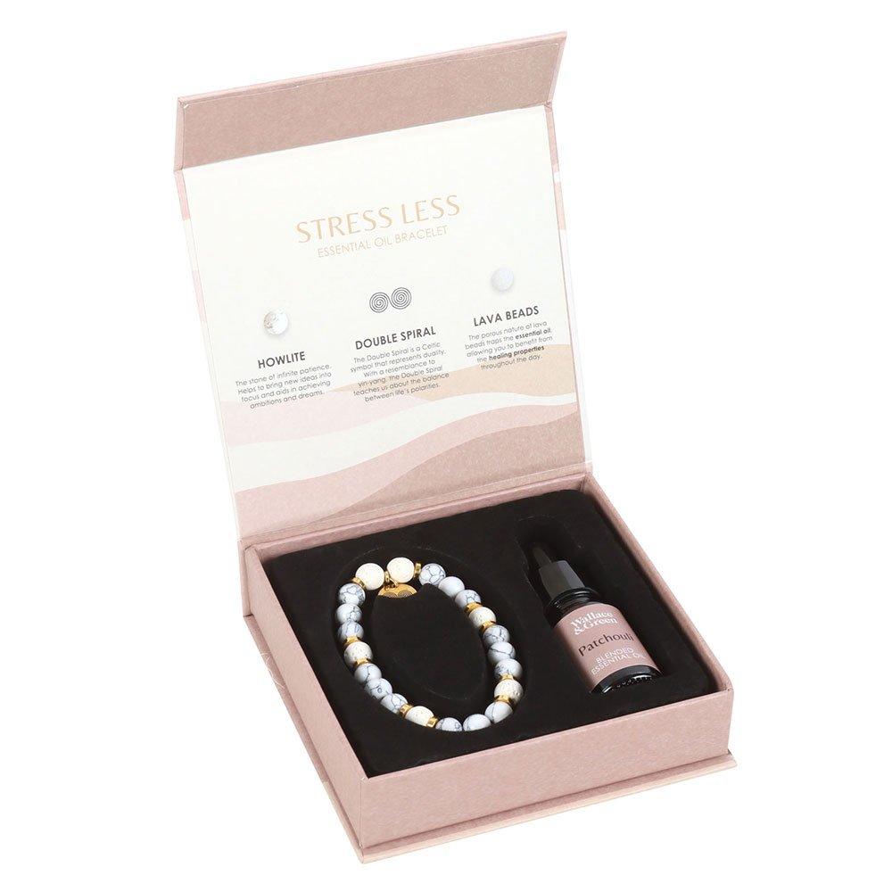 Cream - Something Different - Stress Less Howlite Crystal Essential Oil Bracelet - 6
