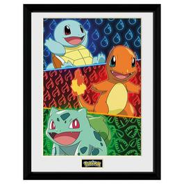 Pokemon GAME Pokémon Framed Print StartersPOD (30x40)