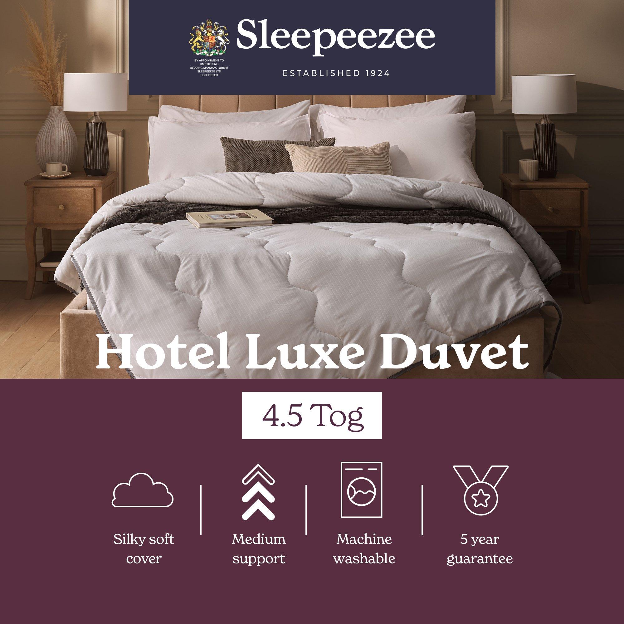 White - Sleepeezee - Hotel Luxe 4.5 Tog Duvet - 10