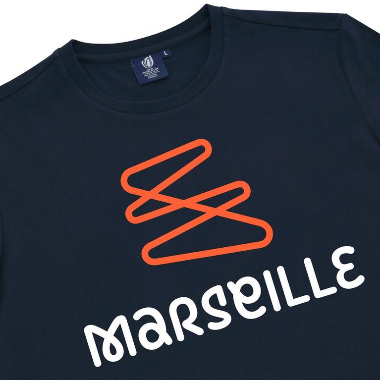 Marine - Macron - Macron logo hooded T-shirt Flowers - 3