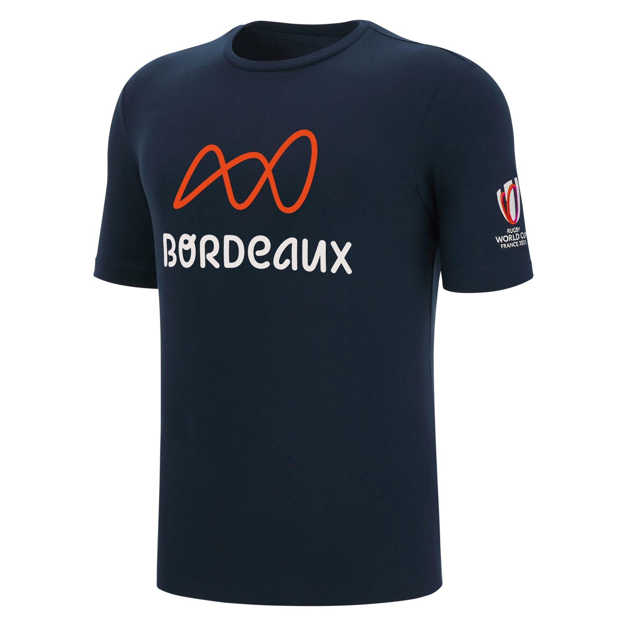 Navy - Macron - Rugby World Cup Bordeaux T-Shirt 2022/2023 Mens - 1