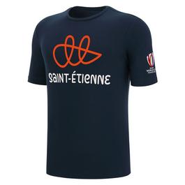 Macron Macron Rugby World Cup Saint-Etienne T-Shirt 2022/2023 Mens