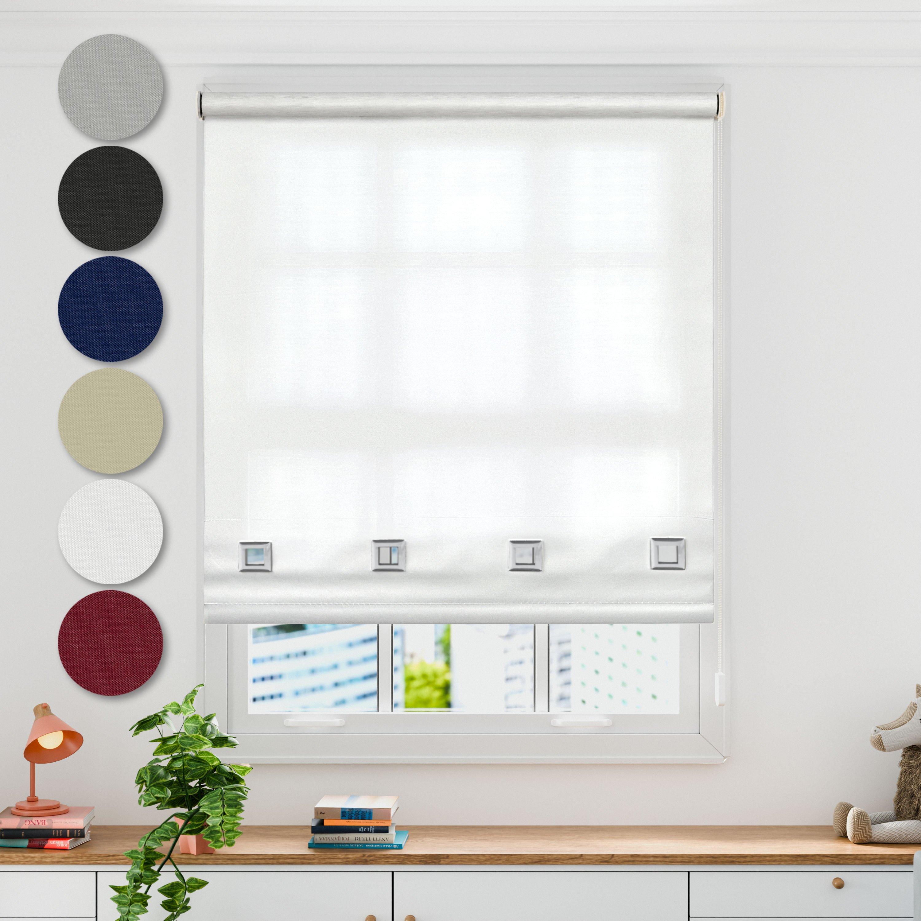 Square Eyelet Roller Blind