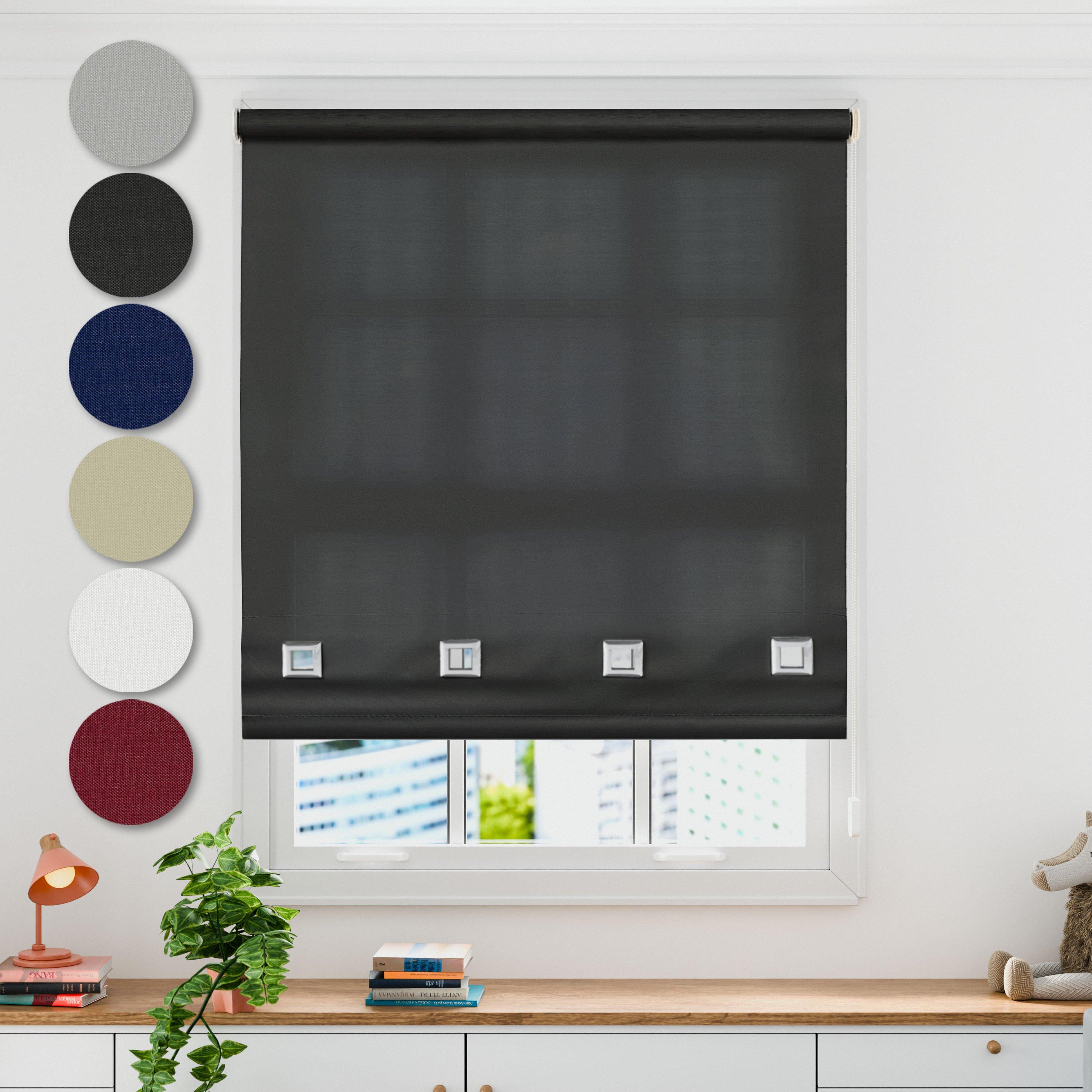 Square Eyelet Roller Blind