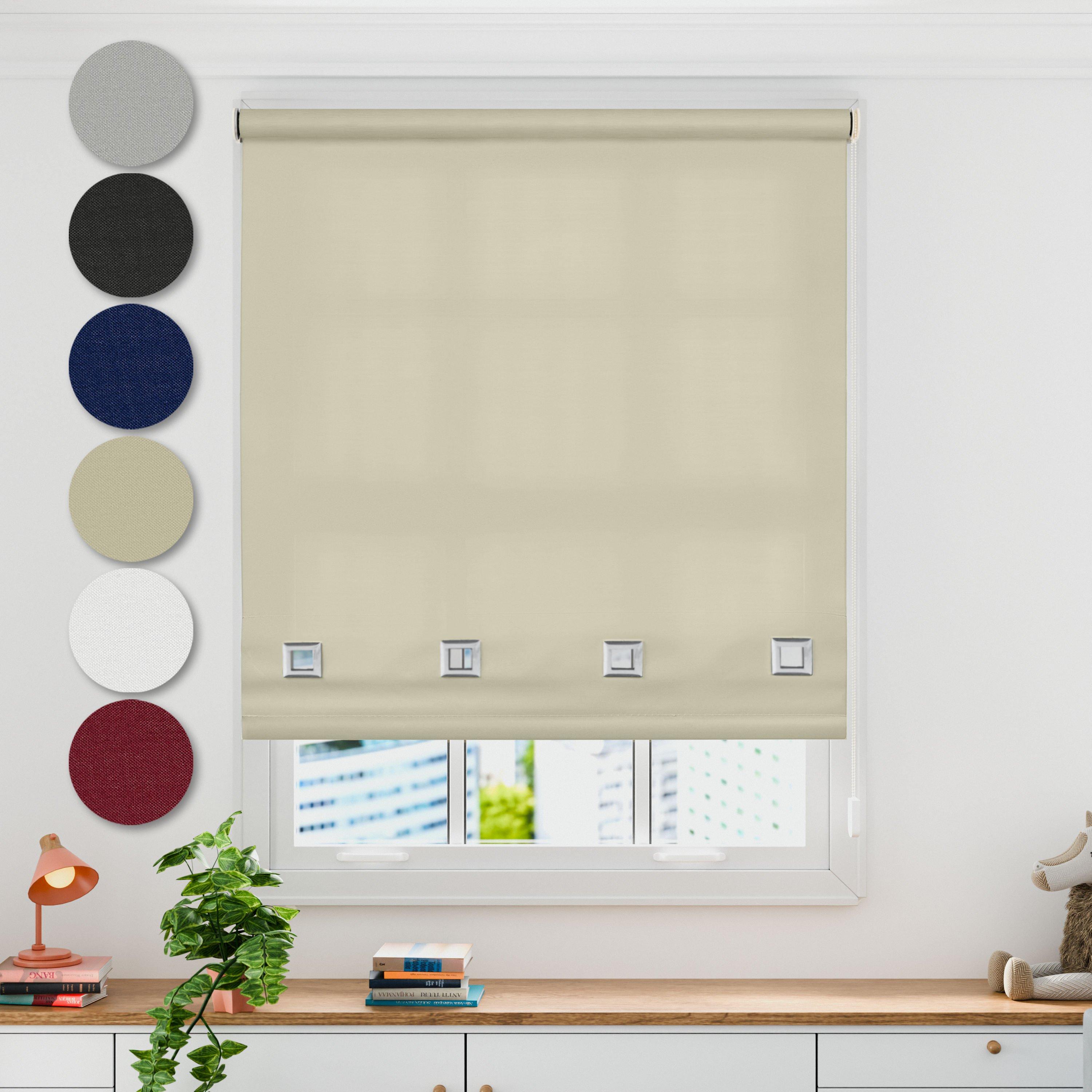 Square Eyelet Roller Blind