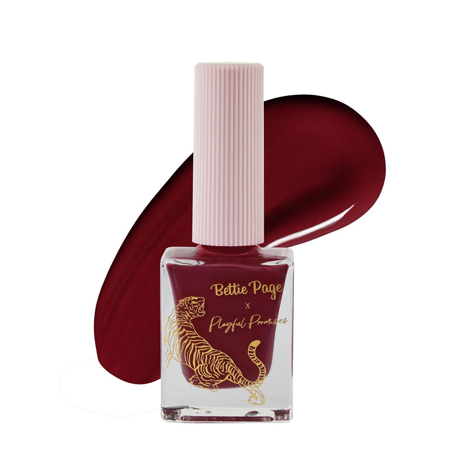 Cherry Red - Playful Promises - Bettie Page Long Lasting Eco Nail Polish - 1