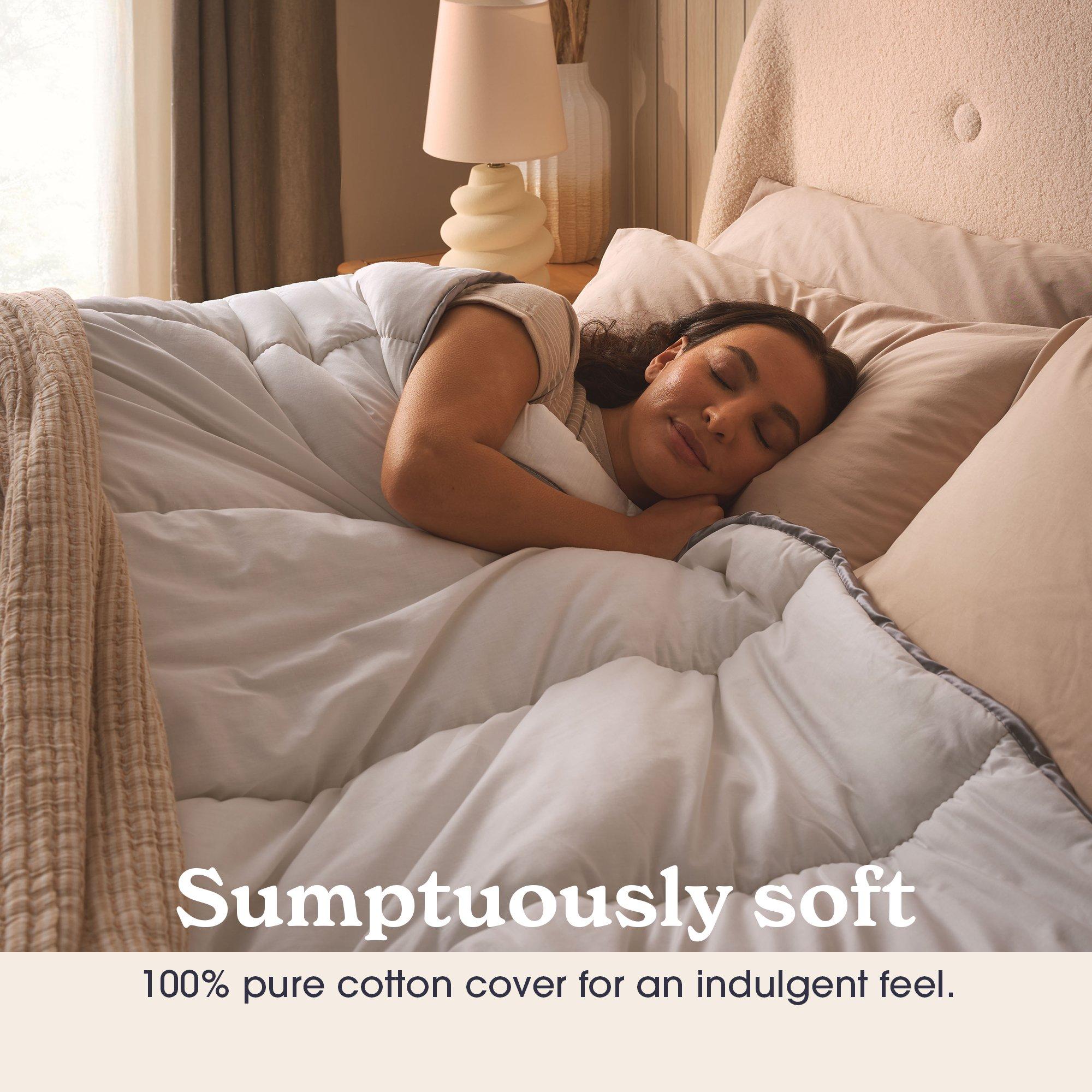 White - Sleepeezee - Sumptuous Cotton 10.5 Tog Duvet - 4