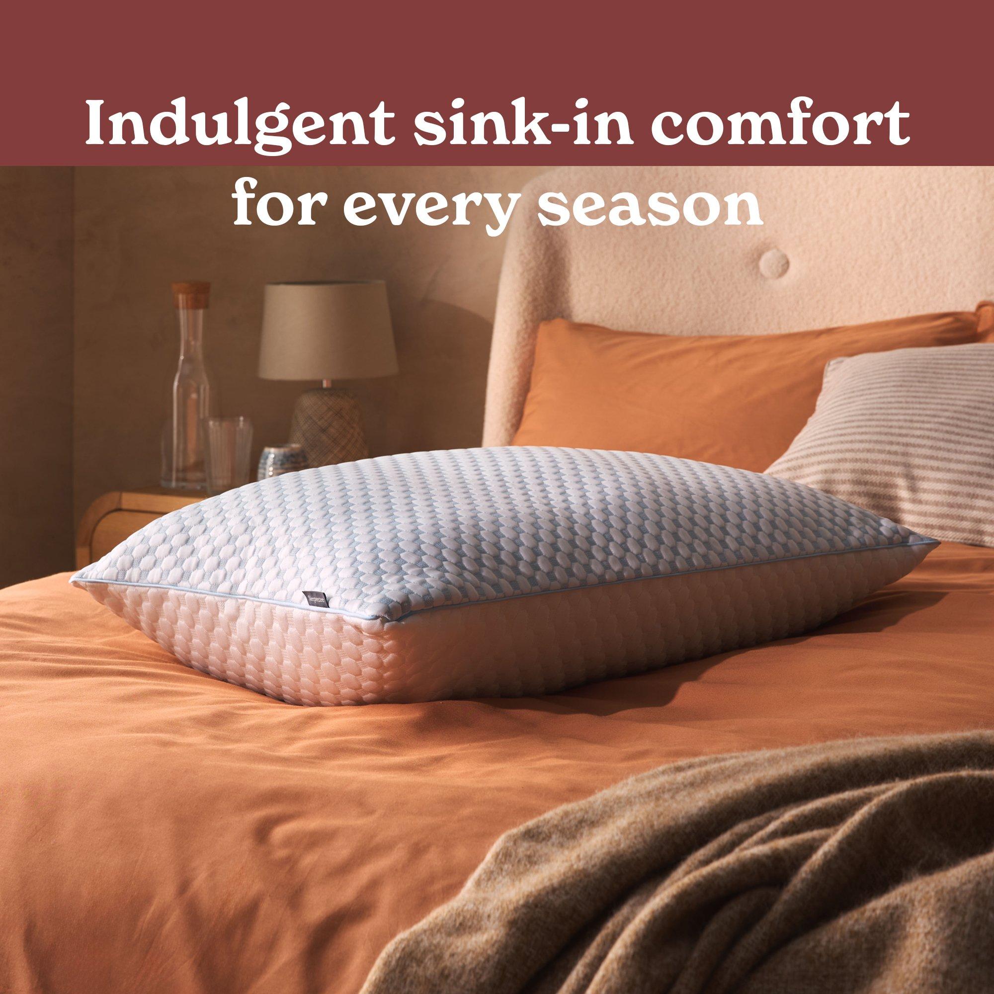 White - Sleepeezee - All Seasons Memory Foam Pillow - 2