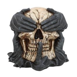 Something Different See Hear Speak No Evil Skull Ornament by Spiral Di