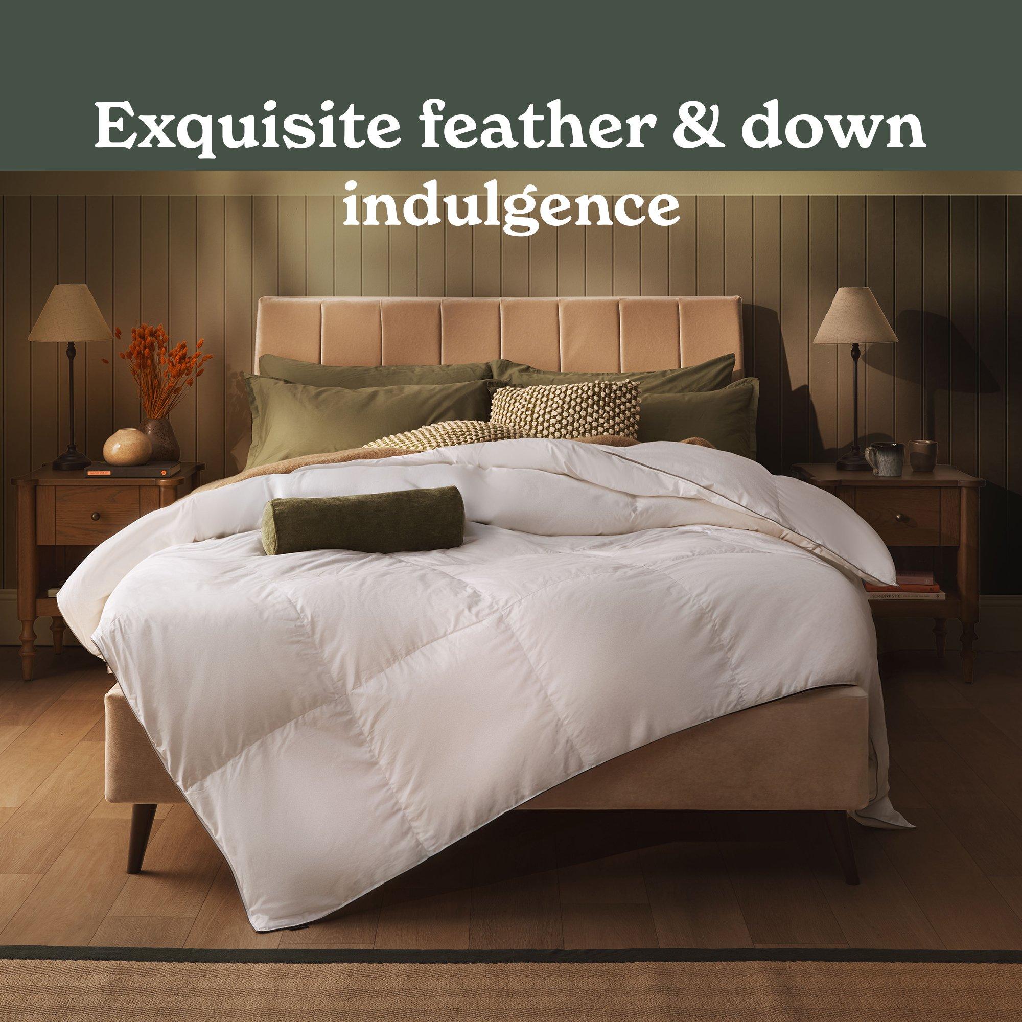 White - Sleepeezee - Natural Feather and Down 10.5 Tog Duvet - 2