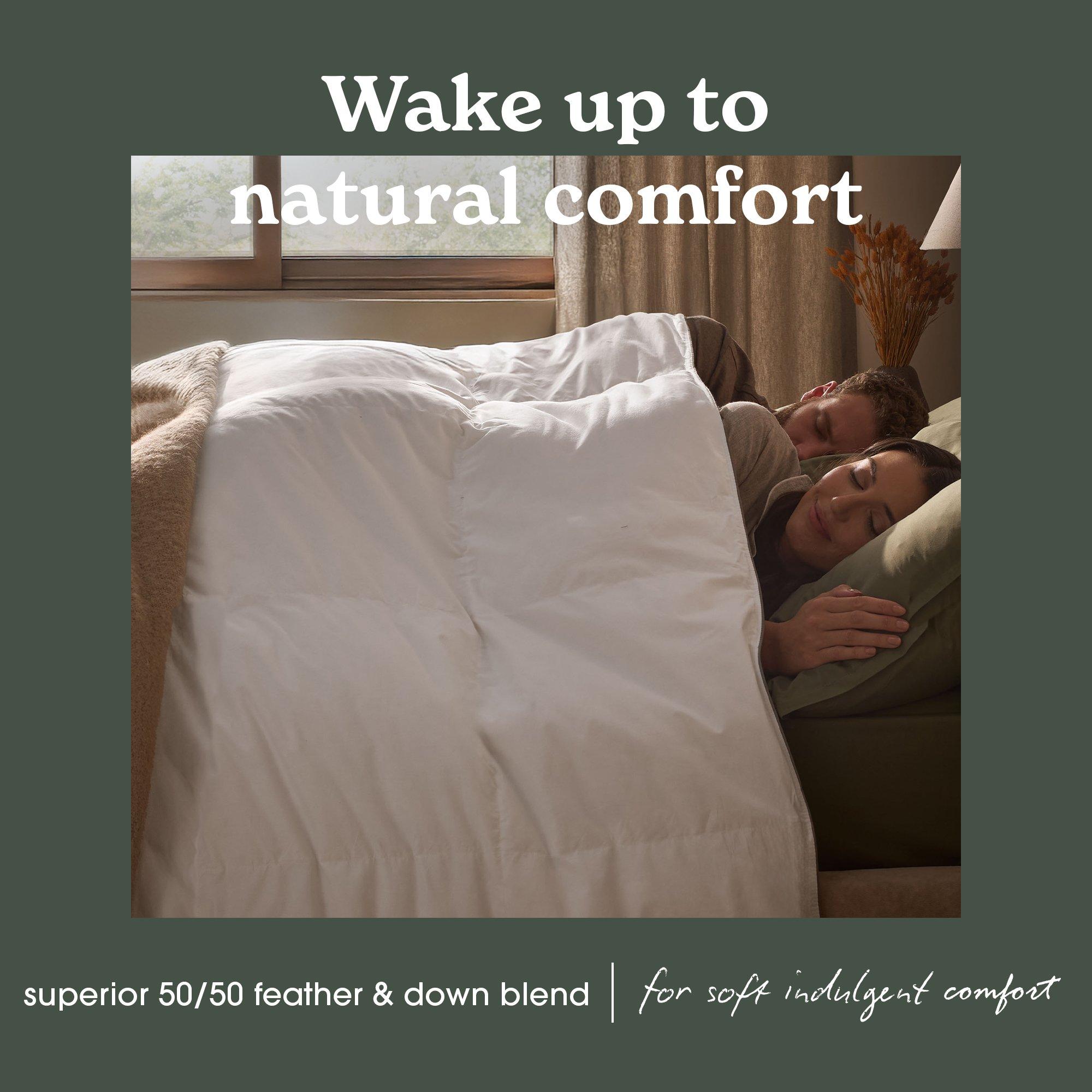 White - Sleepeezee - Natural Feather and Down 10.5 Tog Duvet - 7