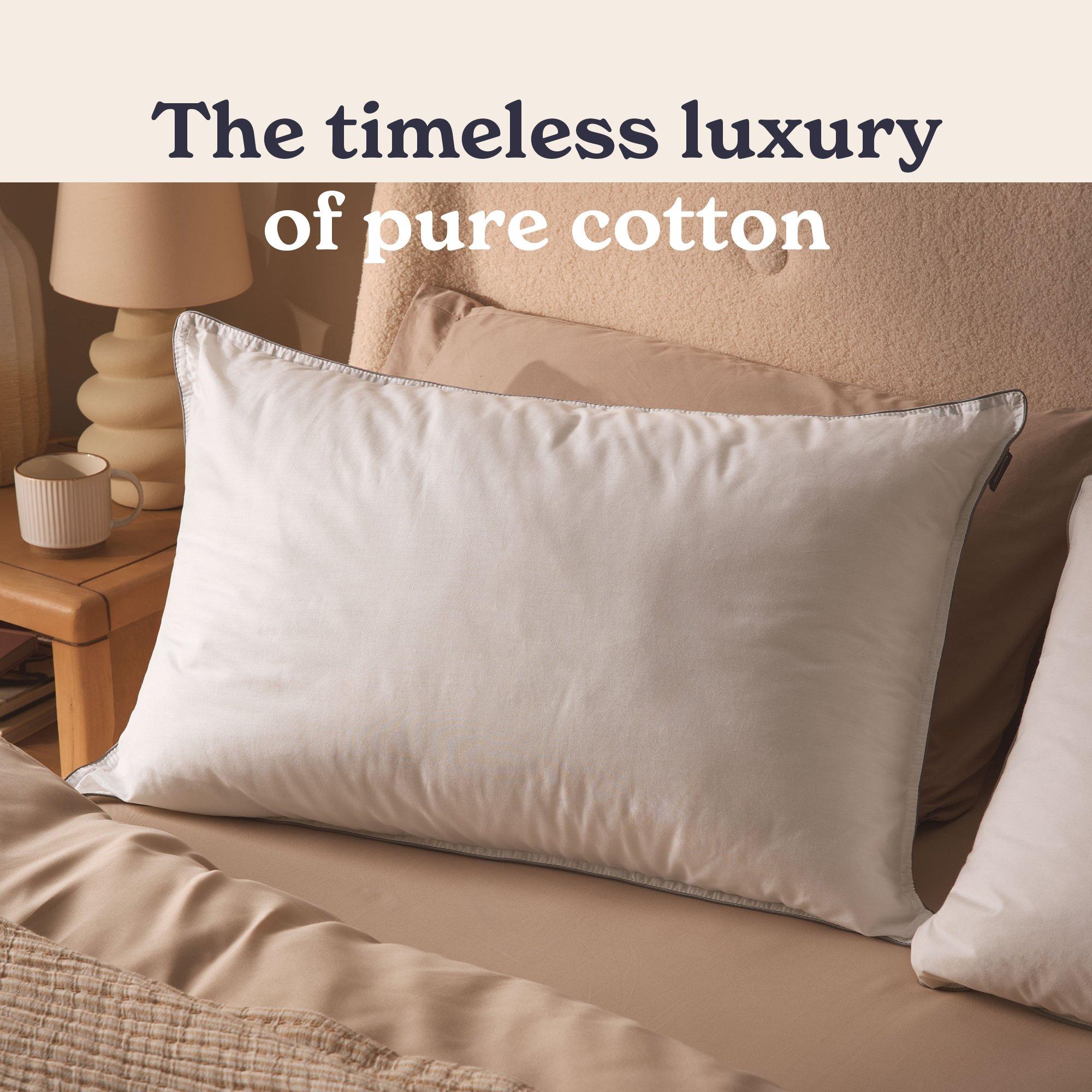 White - Sleepeezee - Sumptuous Cotton Pillow - 2