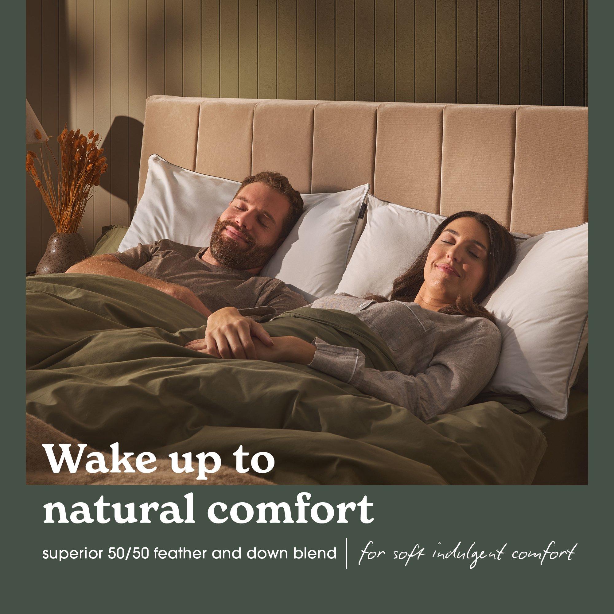 White - Sleepeezee - Natural Feather and Down Pillow - 3