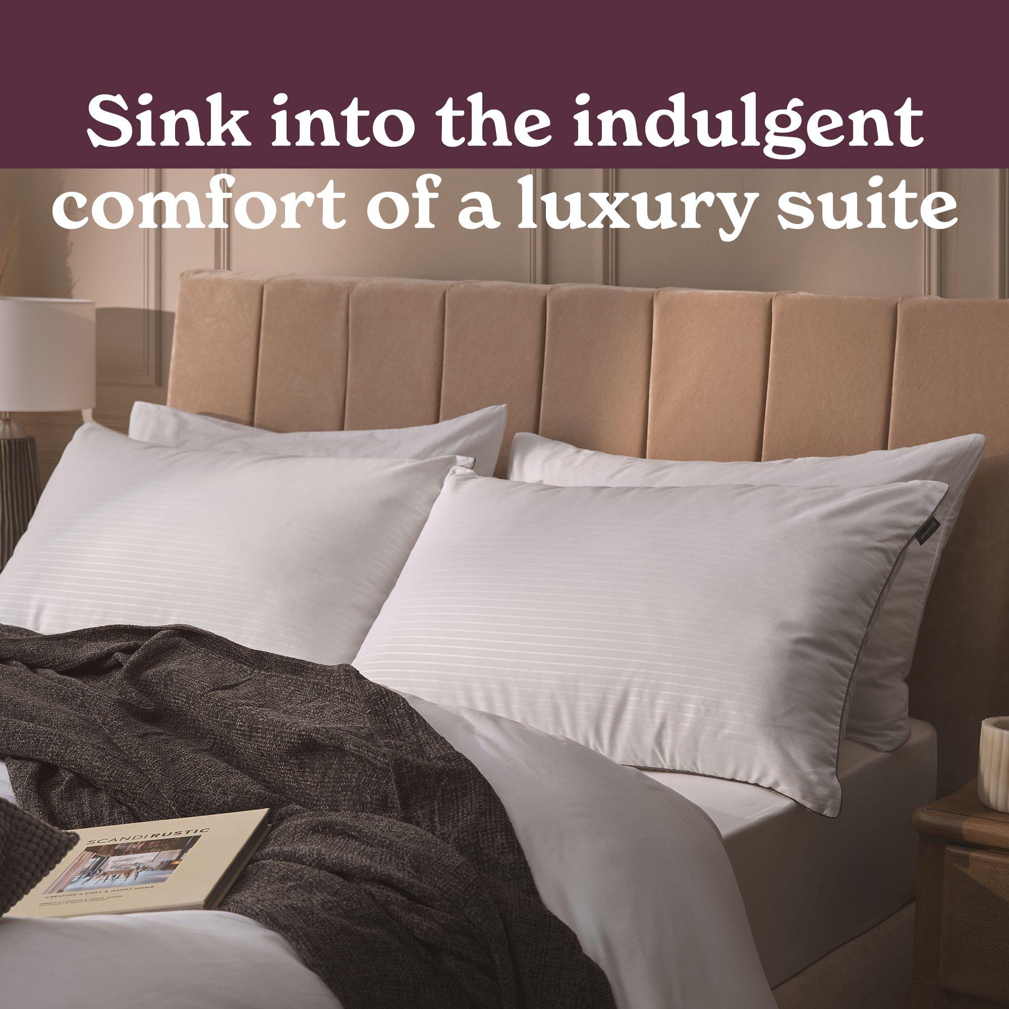 White - Sleepeezee - Hotel Luxe Pillow Pair - 2