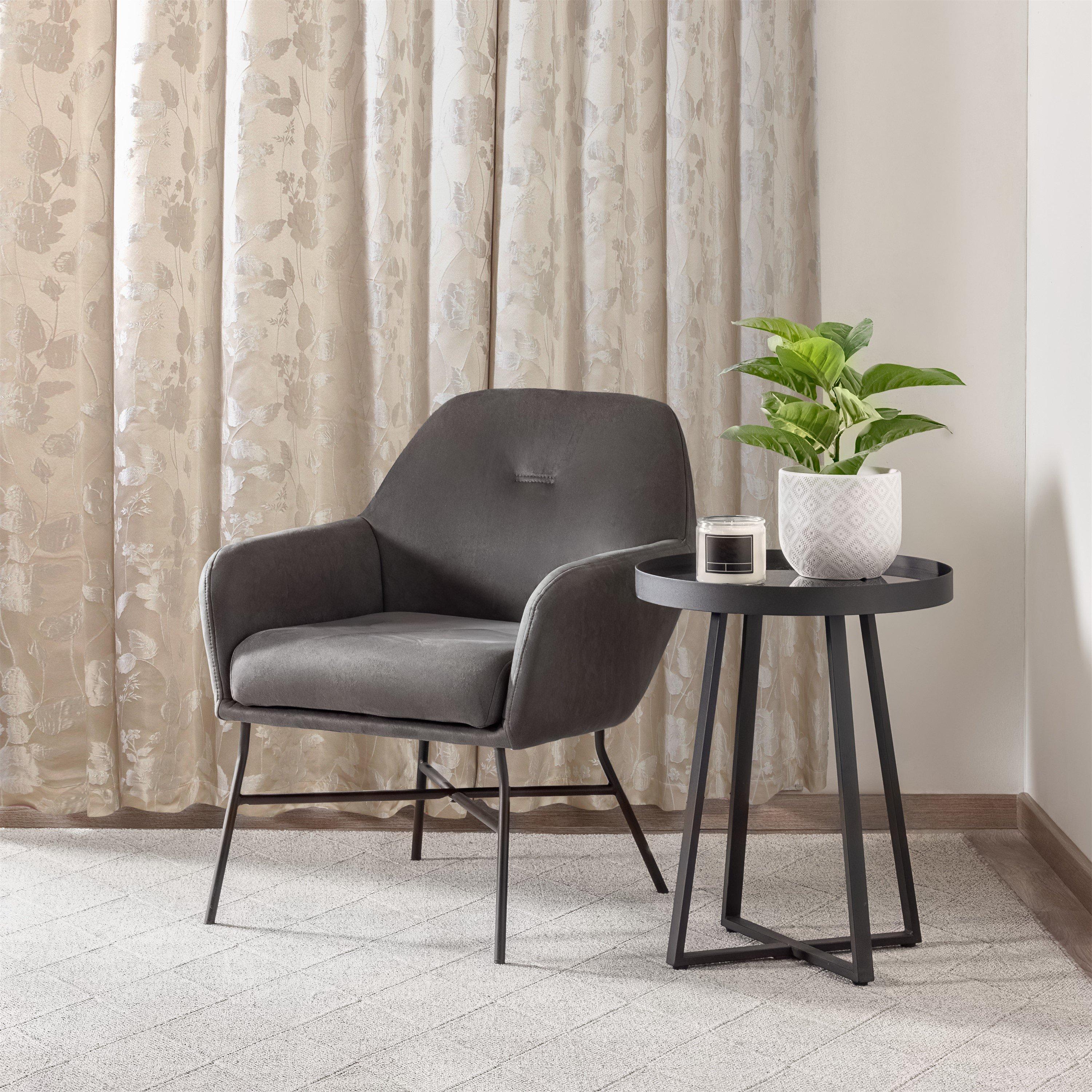 Cream - Emma Barclay - Lined Jacquard Curtains Eyelet Butterfly Meadow - 3