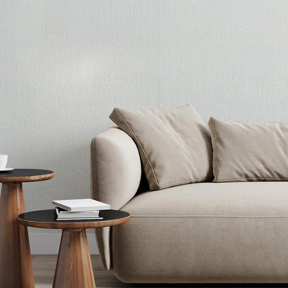 Silver - Boutique - Boutique Grain Texture Silver Wallpaper - 1