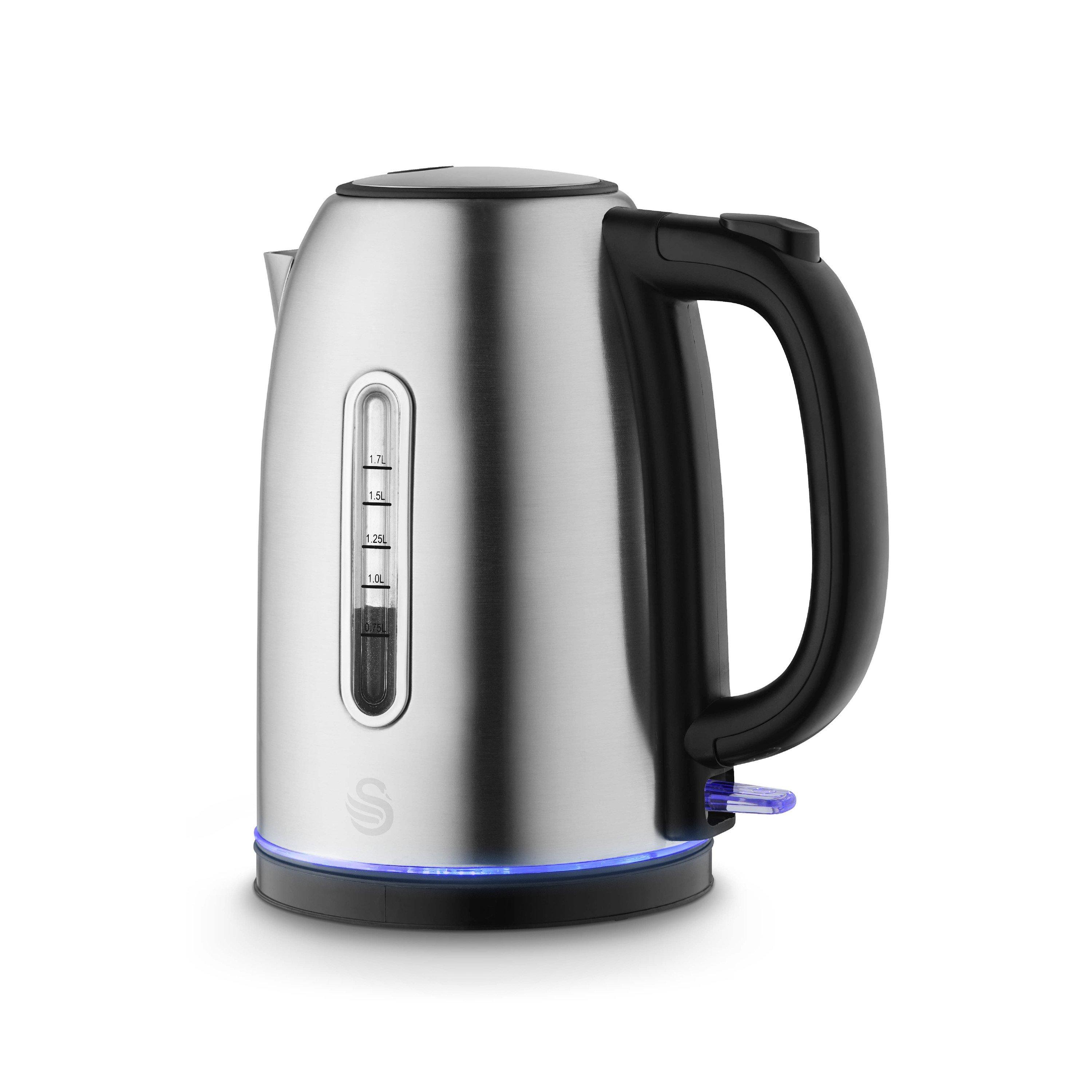 Stainless Steel - Swan - Quiet Boil Cordless Kettle - 1