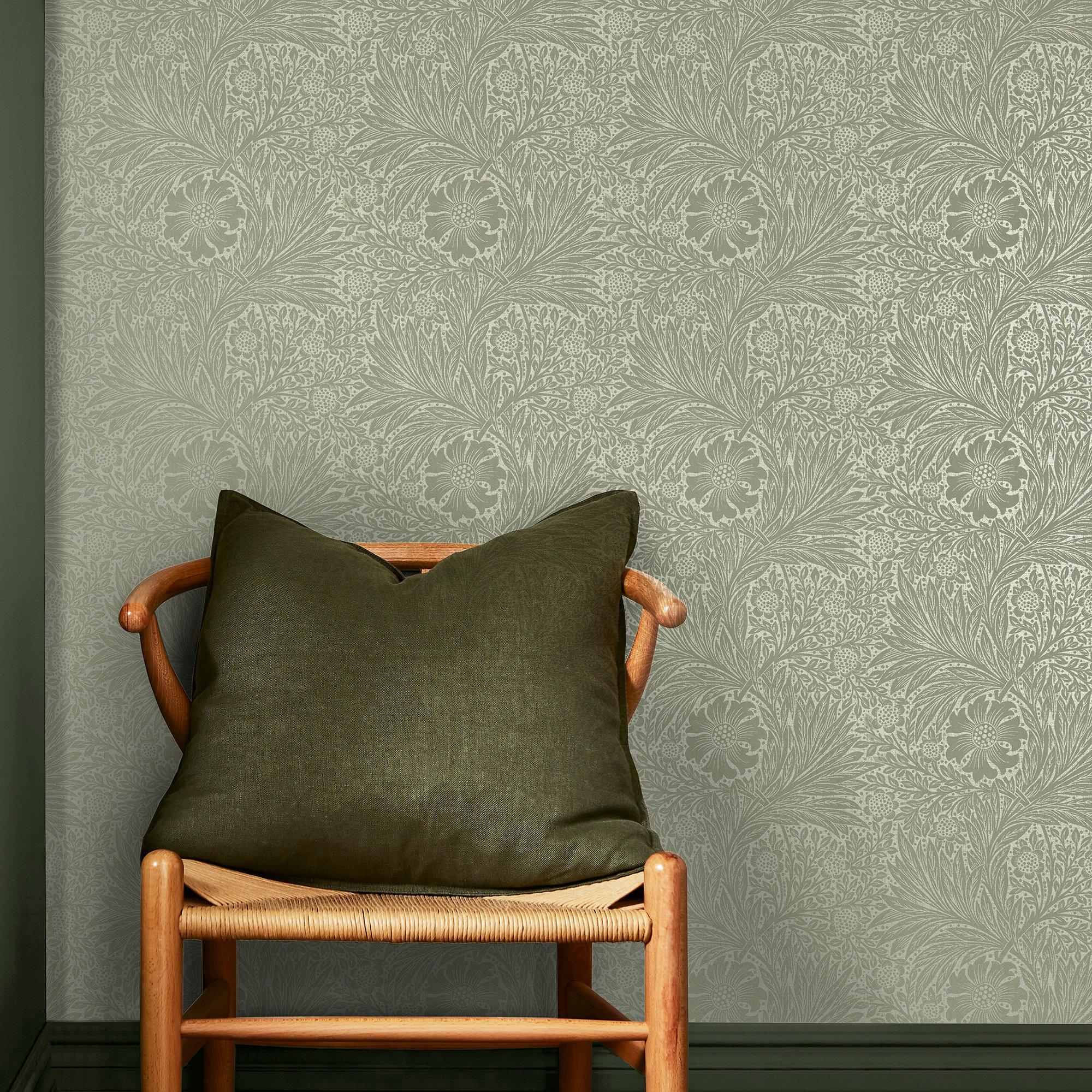 Sage - William Morris at Home - Marigold Fibrous Sage - 1