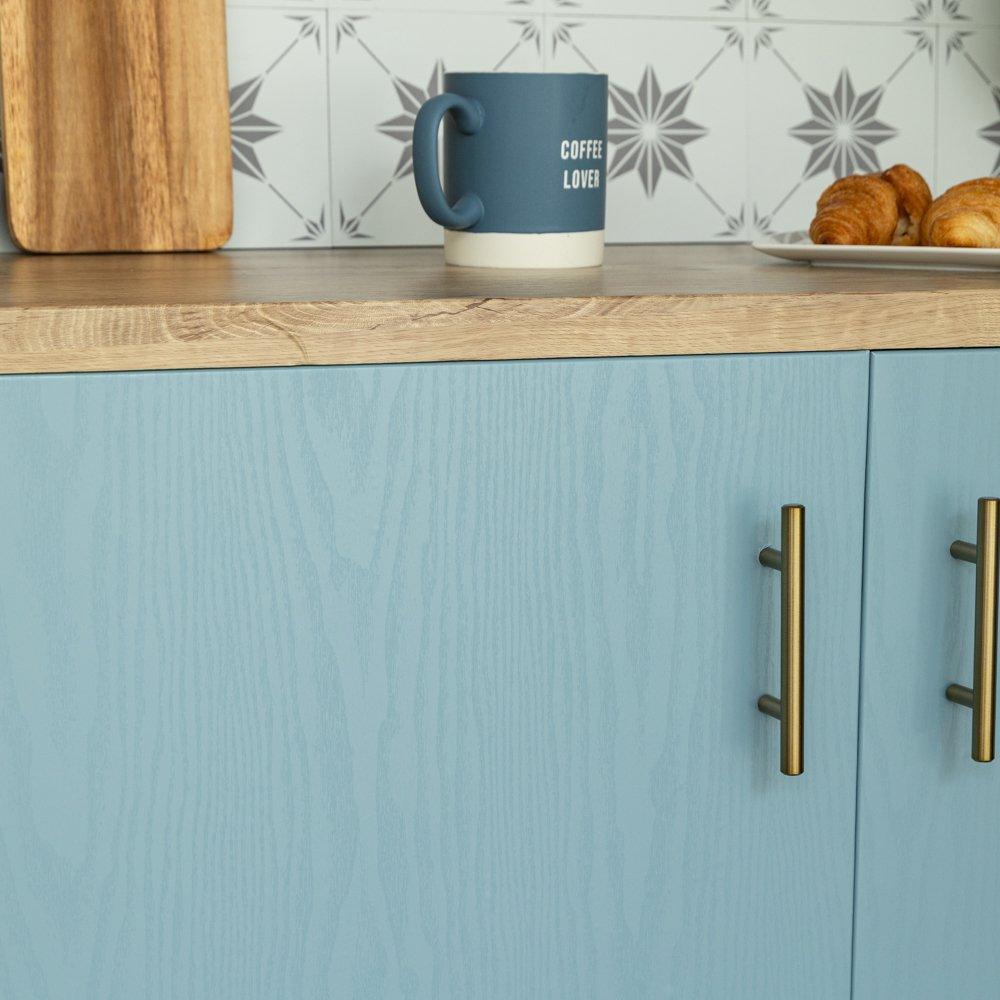 Blue - D C Fix - Coastal Blue Wood Self-adhesive Vinyl 67.5cmx2m - 1