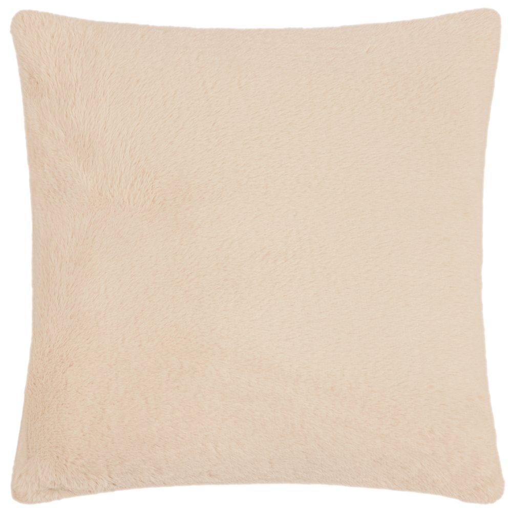Natural - Furn - Autumn Pumpkins Embroidered Faux Fur Cushion - 2