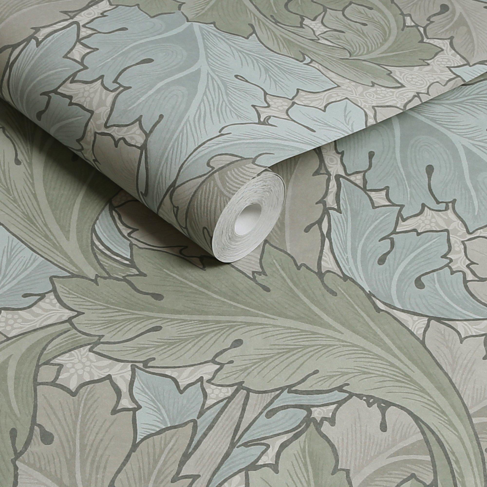 Sage & Duck Egg - William Morris at Home - William Morris at Home Acanthus Sage Wallpaper - 3