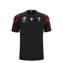 Macron Wales Rugby Training Shirt 2023 2024 Juniors