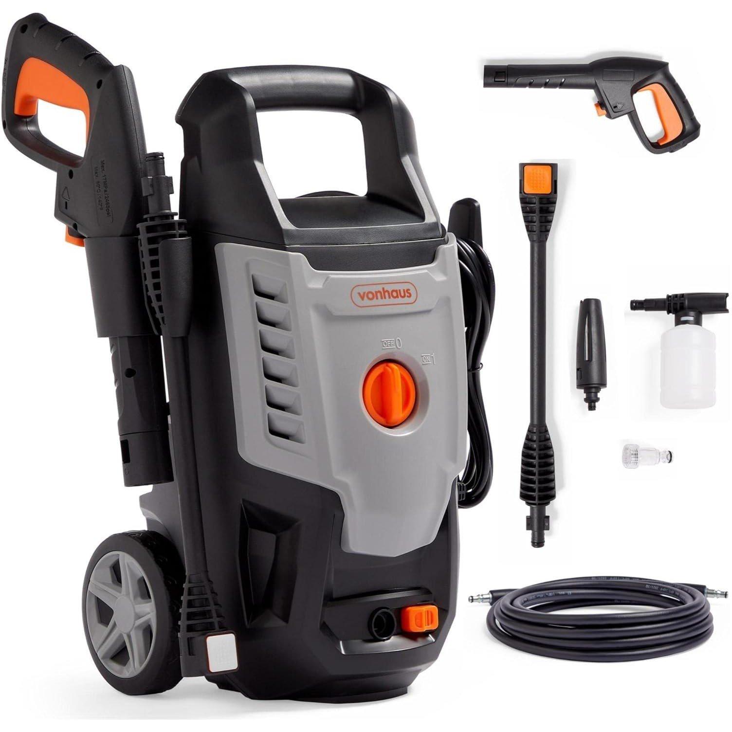 Grey - VonHaus - VonHaus - 1600W Pressure Washer - 3500263 - 1