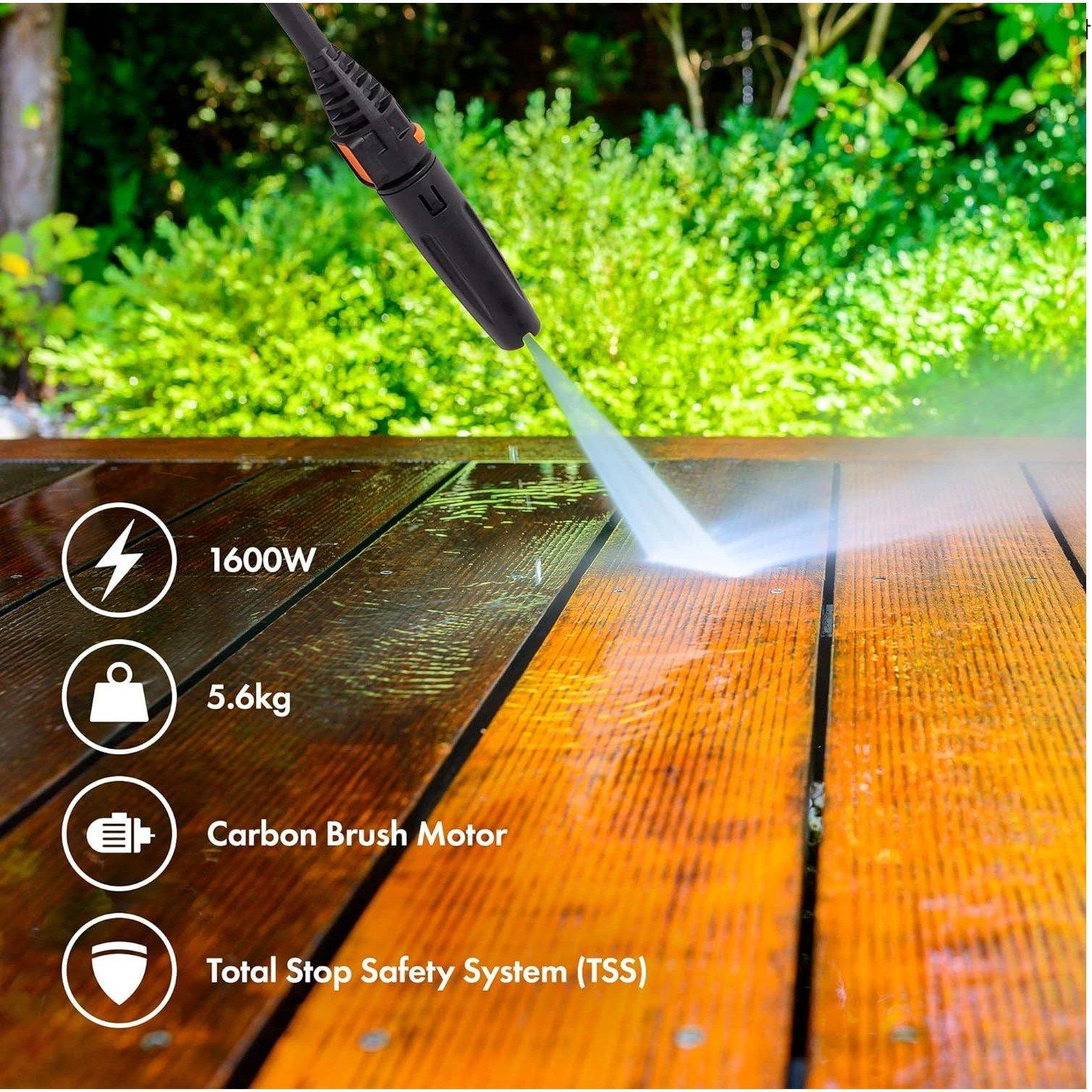 Grey - VonHaus - VonHaus - 1600W Pressure Washer - 3500263 - 6