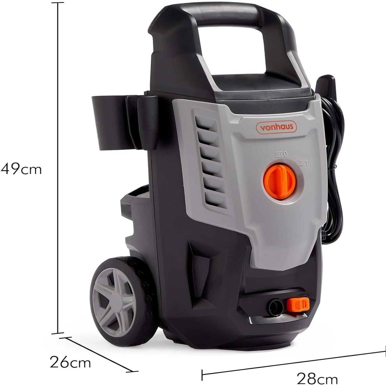 Grey - VonHaus - VonHaus - 1600W Pressure Washer - 3500263 - 7