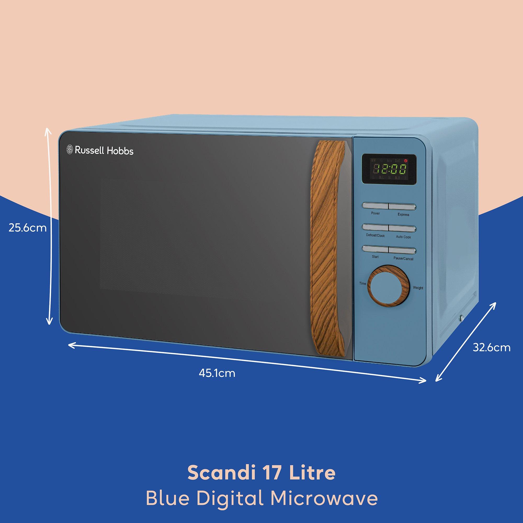 Blue - Russell Hobbs - RHMD714BL-MN Compact Microwave - 2