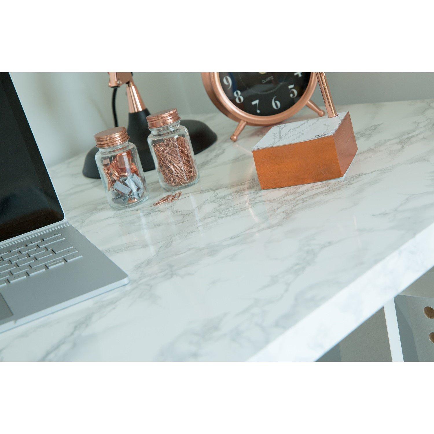 Grey - D C Fix - dc fix Marble Grey Self Adhesive Vinyl Pack 3 - 5