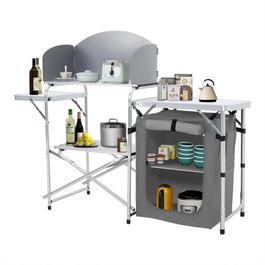 Breeins Camping Protable Camping Kitchen with Zippered Storage
