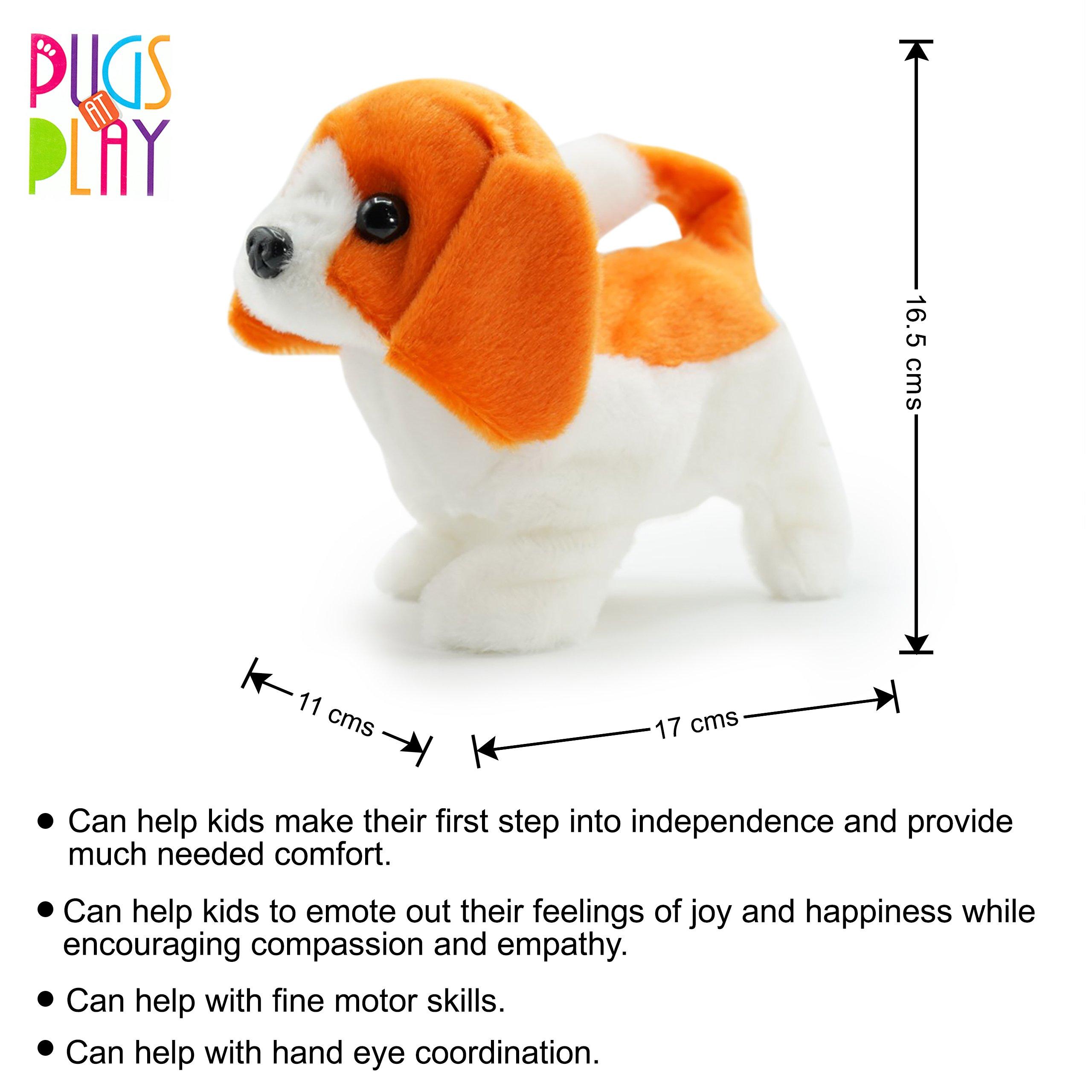 Multi - Pugs at Play - Buddy Interactive Walking Dog Plush Toy - 3