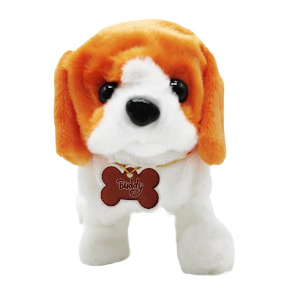 Multi - Pugs at Play - Buddy Interactive Walking Dog Plush Toy - 10