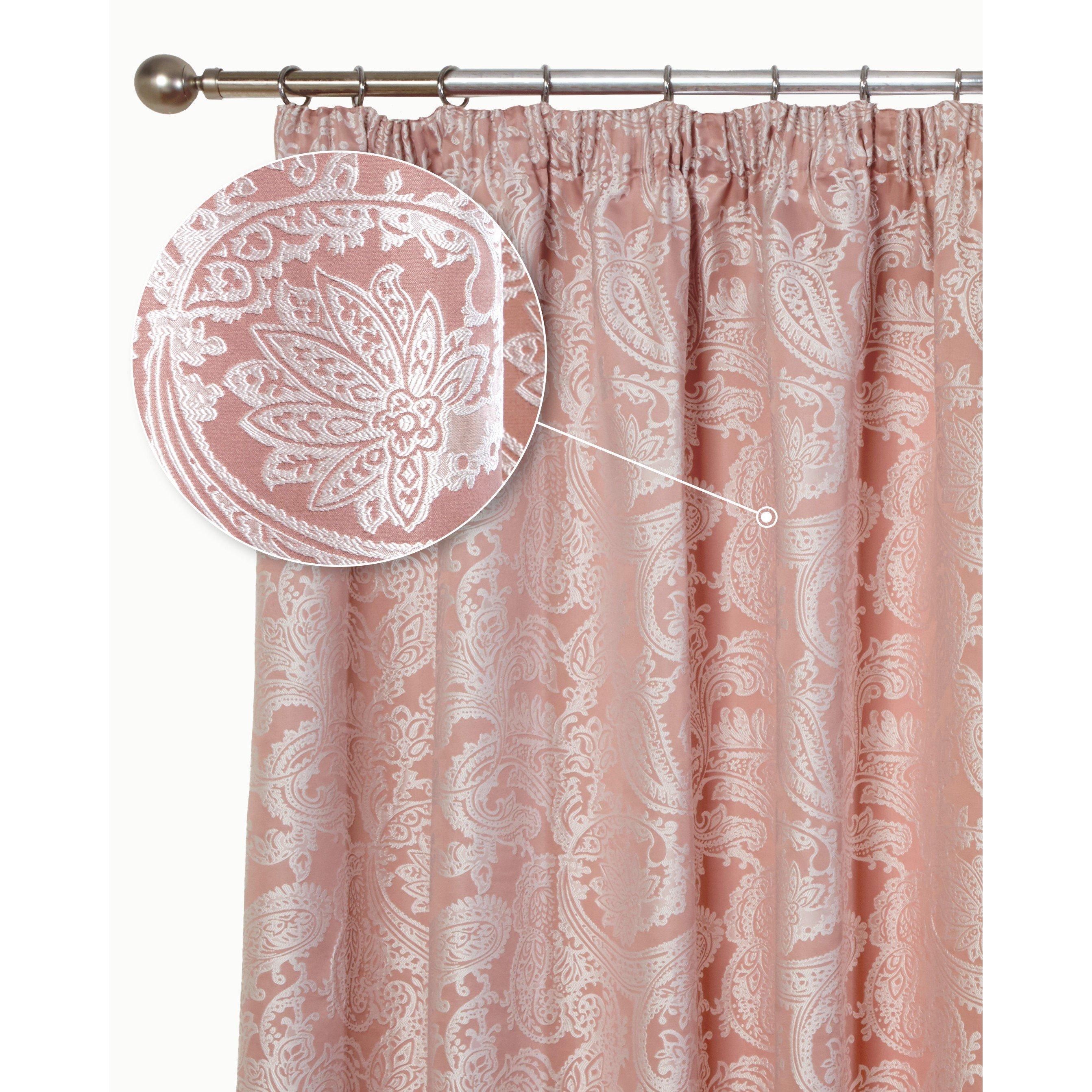 Jacquard Pencil Pleat Curtains Duchess