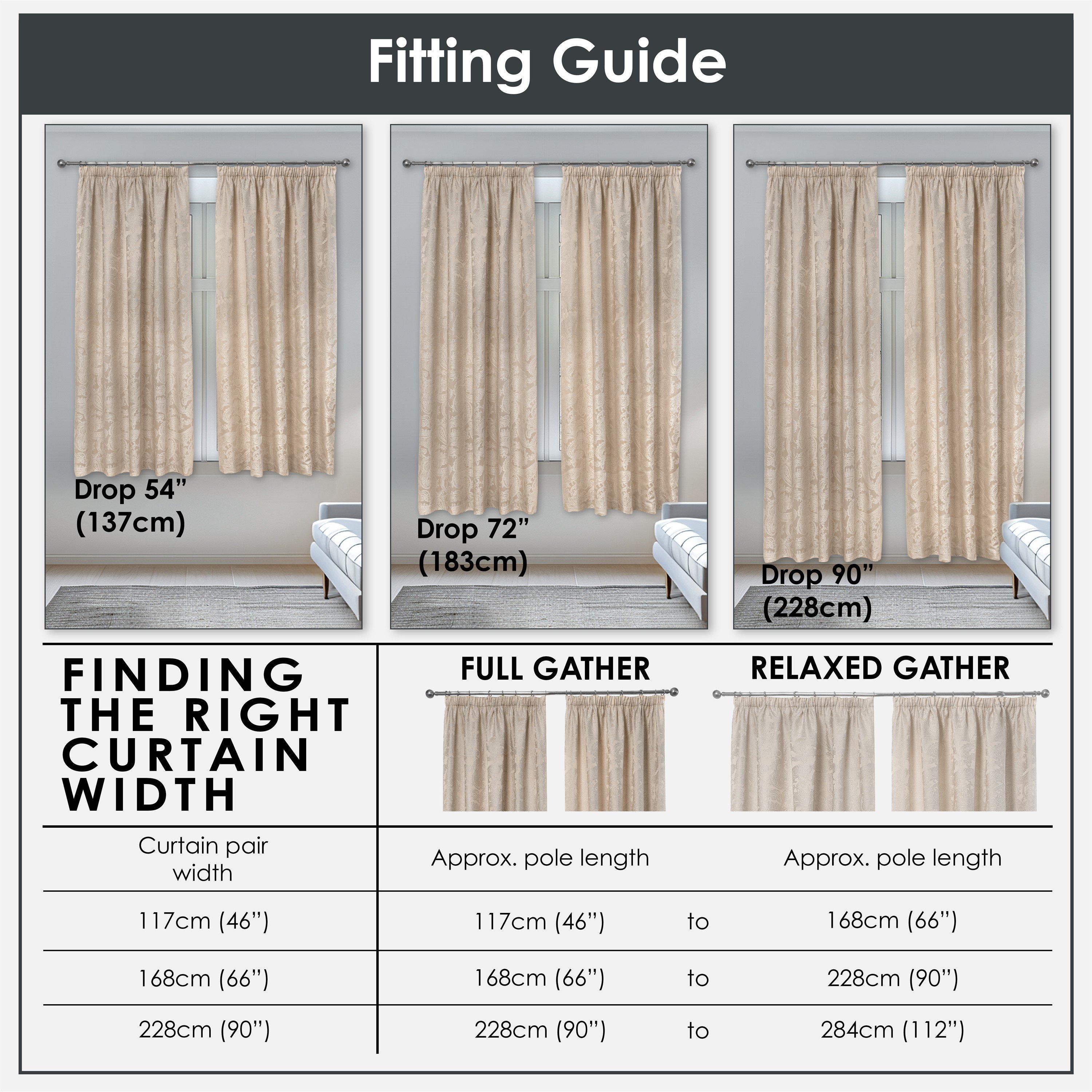 Cream - Emma Barclay - Jacquard Pencil Pleat Curtains Duchess - 5