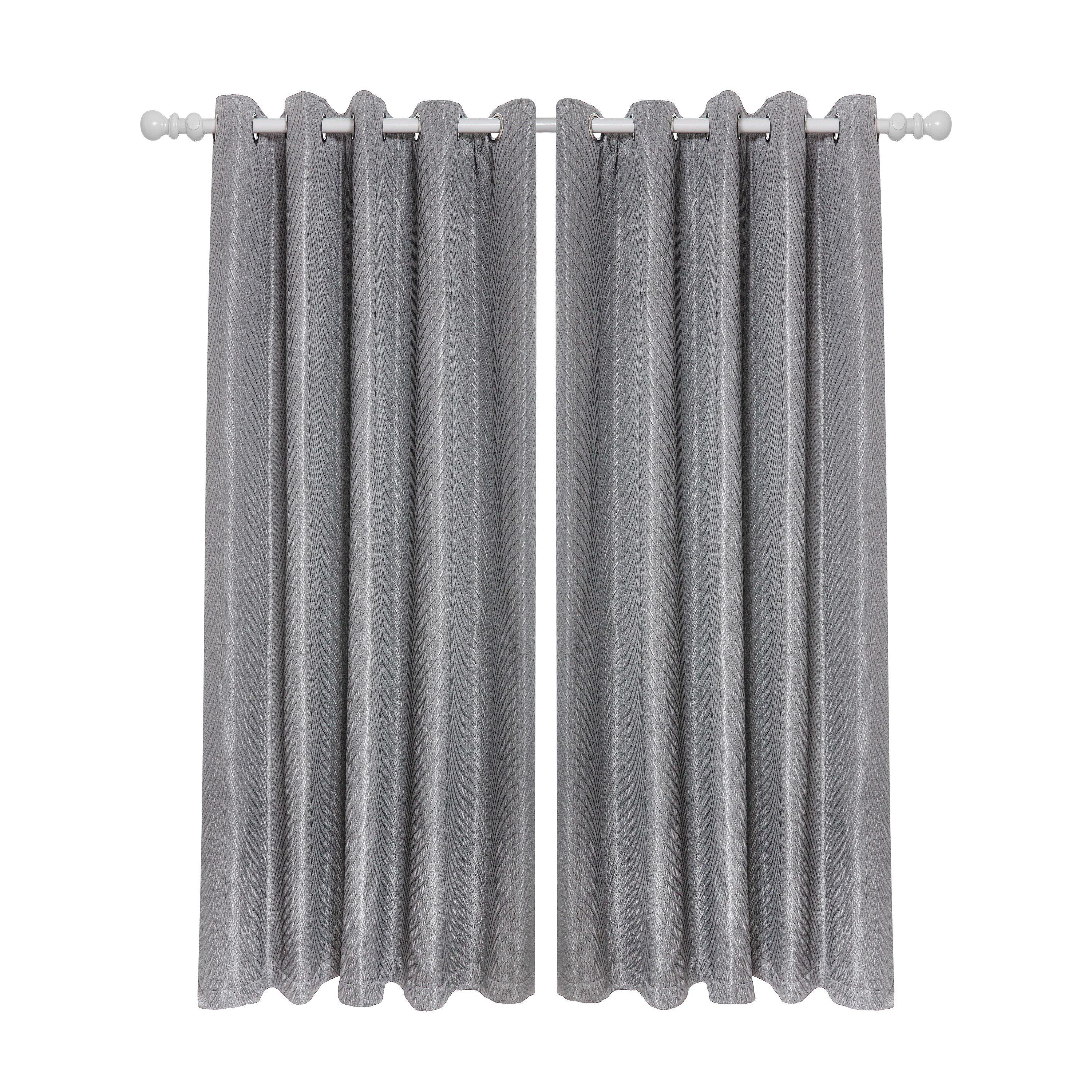 Lined Eyelet Curtains Aura