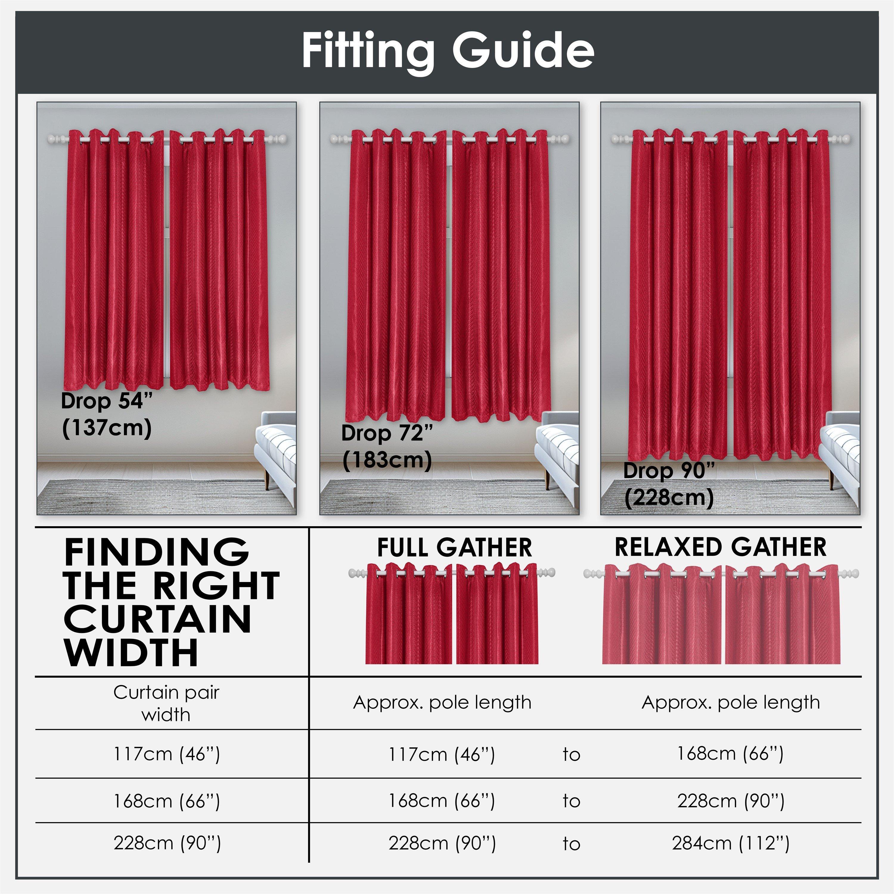 Cranberry - Emma Barclay - Lined Eyelet Curtains Aura - 4