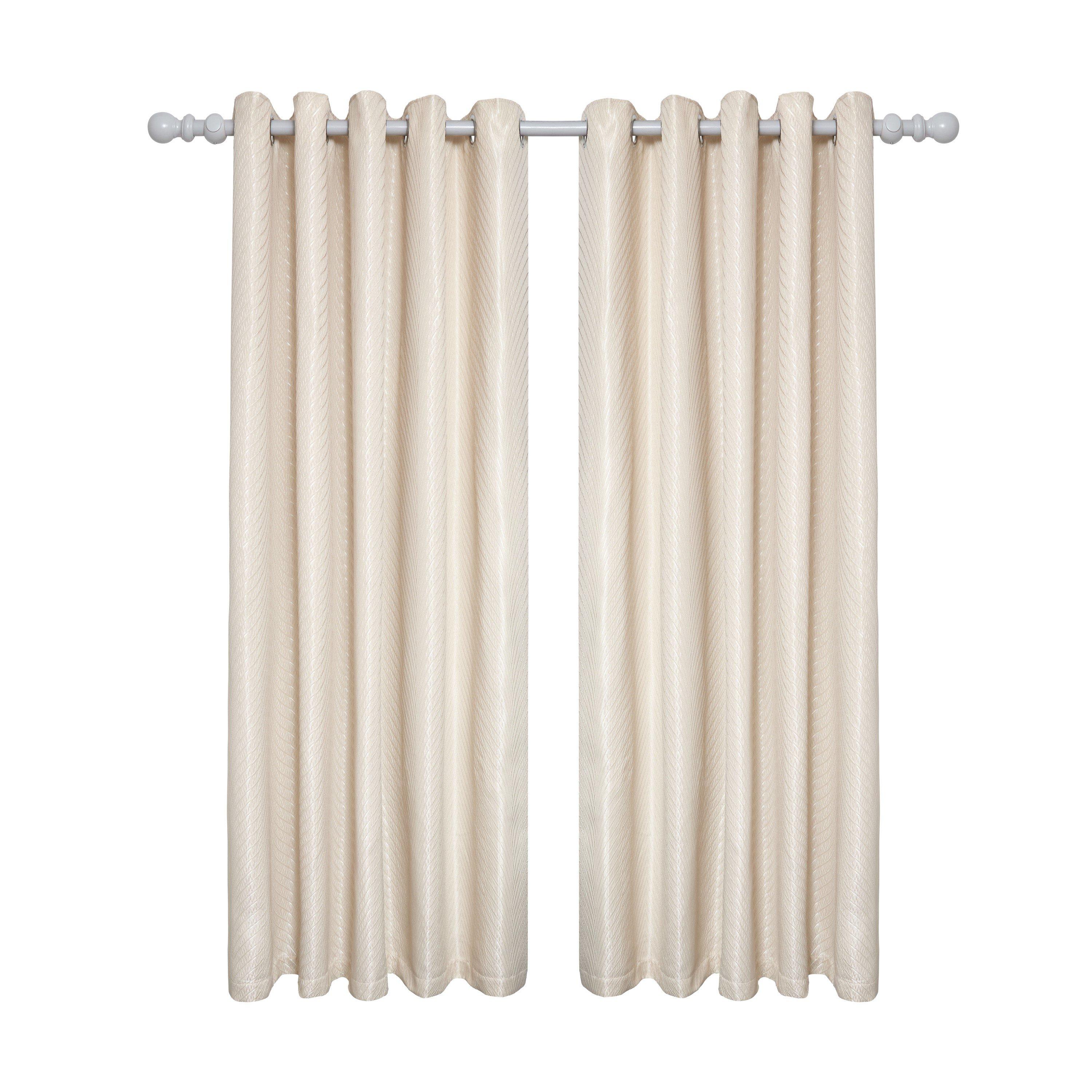 Lined Eyelet Curtains Aura