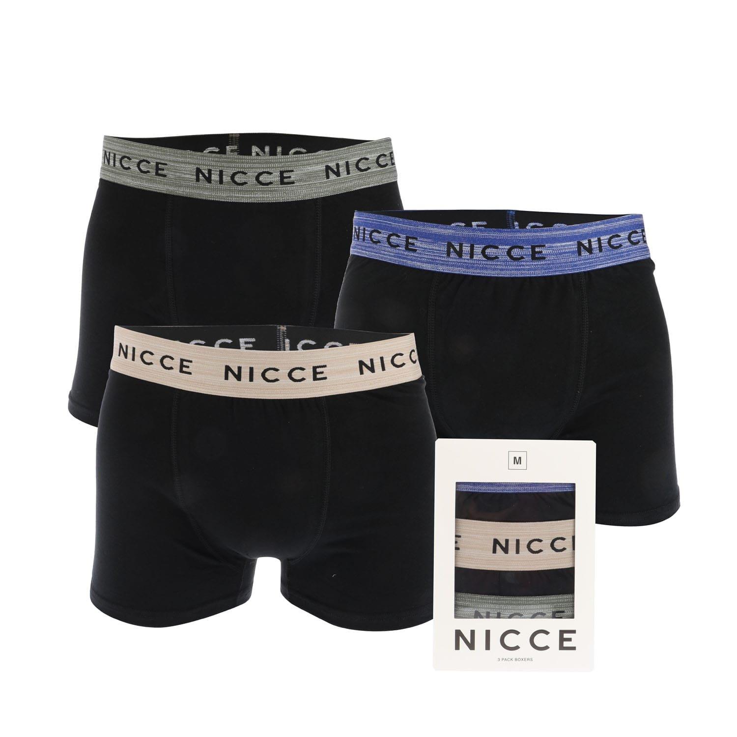Black - Nicce - Platsa 3 Pack Boxer Shorts