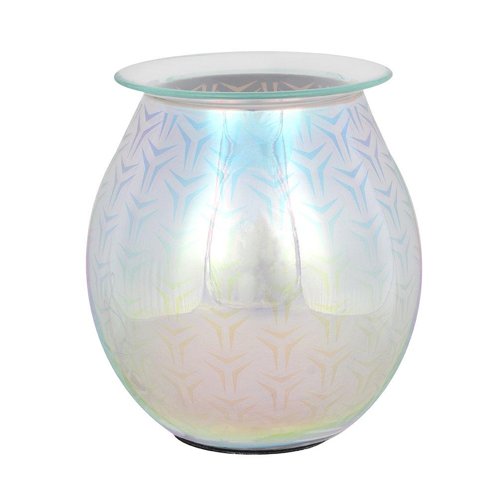 Silver - Something Different - 3D Geometric Light Up Electric Oil Burner - 2