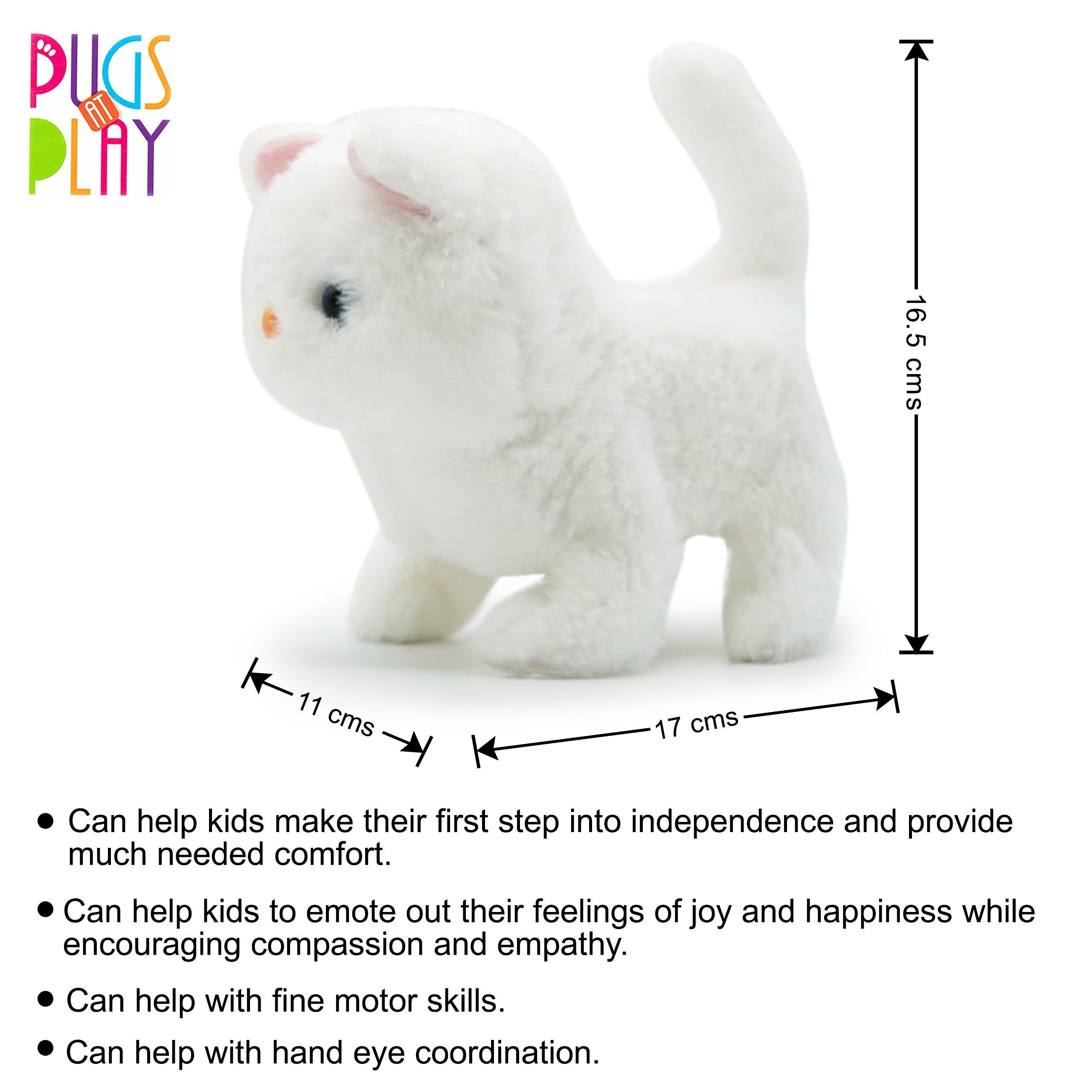 Multi - Pugs at Play - Casper Interactive Walking Cat Plush Toy - 4